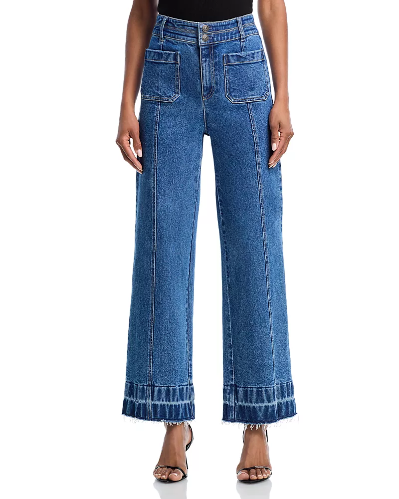Cinq a Sept Dorothea Wide Leg Jeans in Saphire