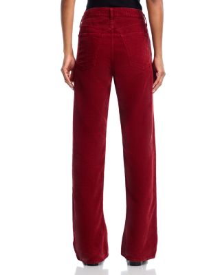 Mid Rise Kick Boot Corduroy Jeans in Brick