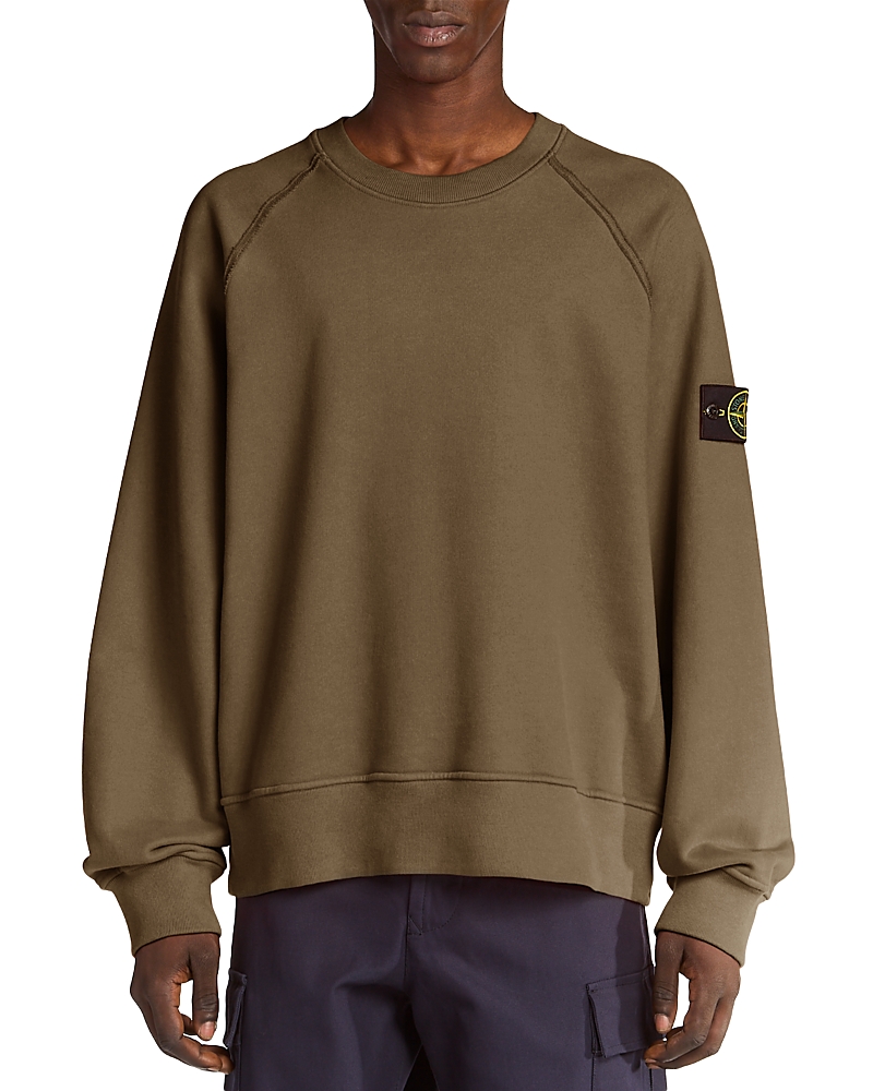 Stone Island Long Sleeve Sweatshirt In Green