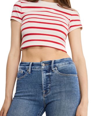 Good Legs Cropped Mini Bootcut Jeans in Indigo 917