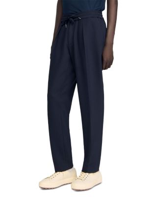 Straight Leg Drawstring Trousers