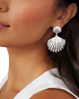 Sun Drenched Shell Drop Earrings 