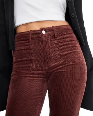 Good Legs Flare Corduroy Jeans in Walnut