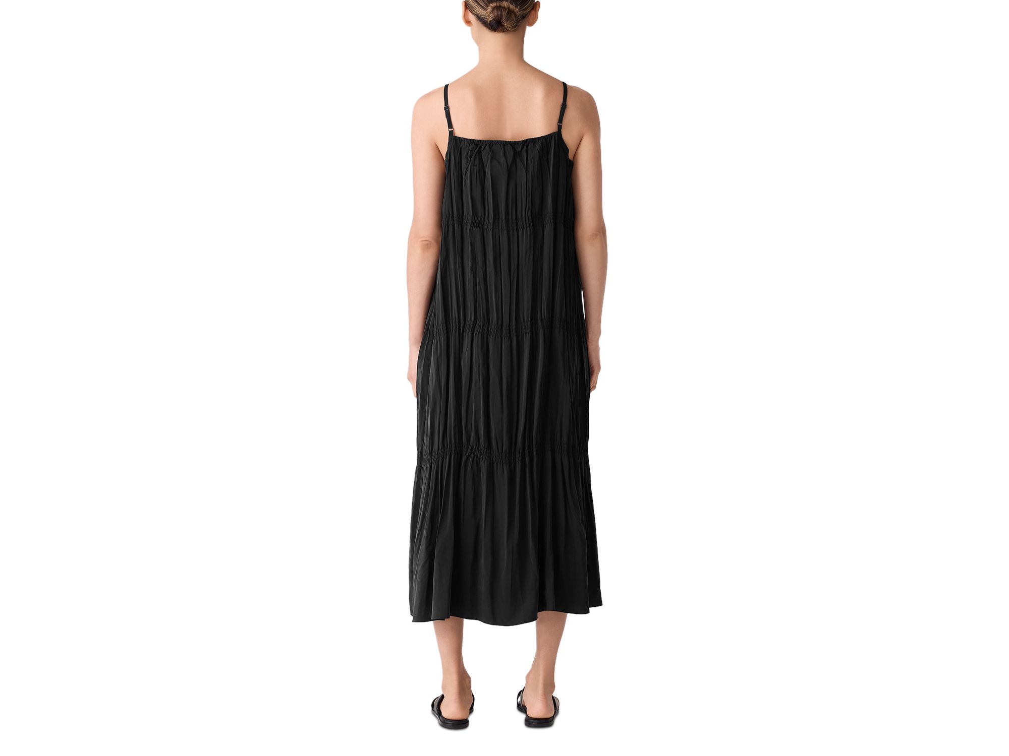 Scoop Neck Silk Dress — Image 3