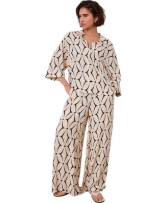  Women's Geo Print Resort Shirt