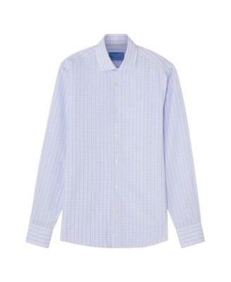  Reynolds Check Cotton/Linen Contemporary Fit Shirt