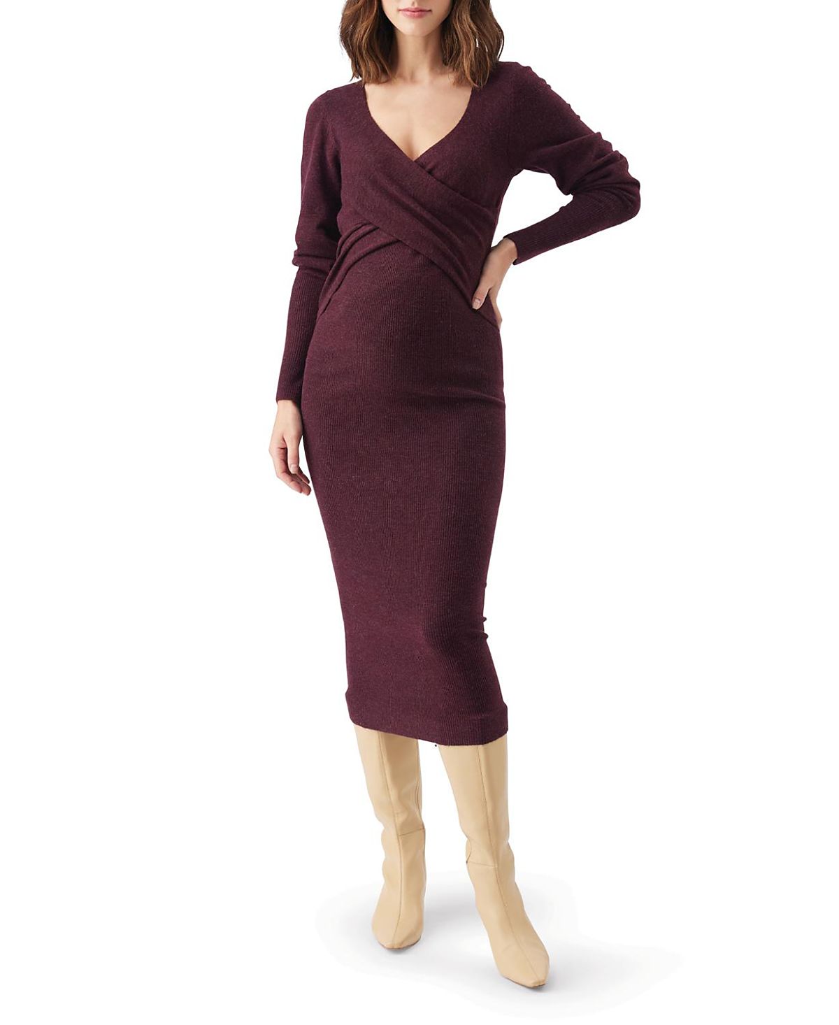 Ripe Maternity Heidi Nursing Knit Dress