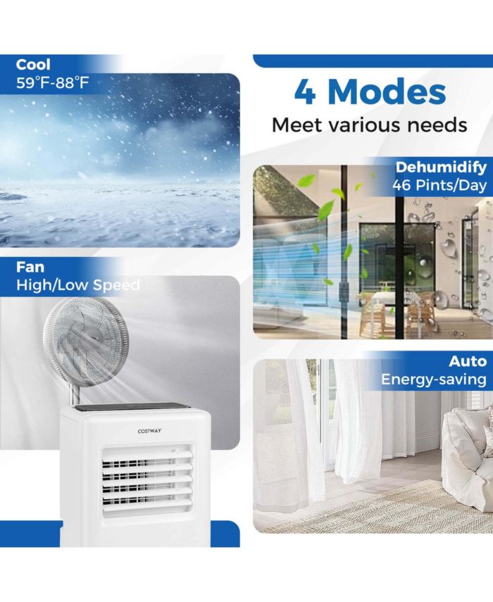 8000 BTU Portable Air Conditioner 3 in 1 Air Cooler with Fan & Dehumidifier 5000 BTU(8000BTU ASHRAE)