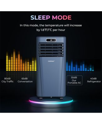 8000 BTU Portable Air Conditioner with Remote Control 3-in-1 Air Cooler with Drying