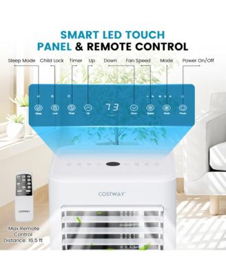  8000 BTU Portable Air Conditioner 4-in-1 AC Unit with Cool Fan Dehum Sleep Mode