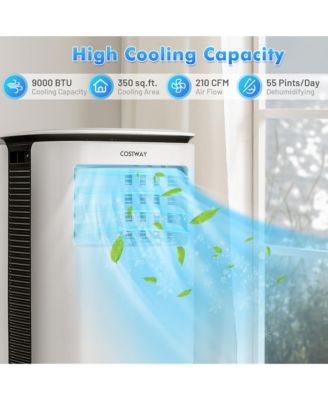  9000 BTU Air Cooler 3 in 1 Portable Air Conditioner w/Fan & Dehumidifier