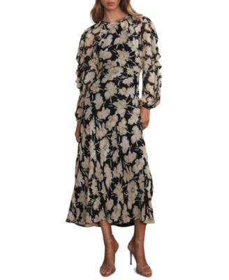 Women's Floral Print Maxi Dress