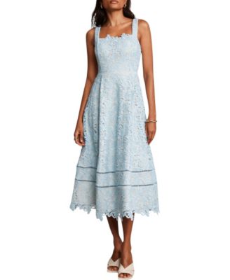 Mint Velvet - Women's Lace Full Skirt Midi Dress