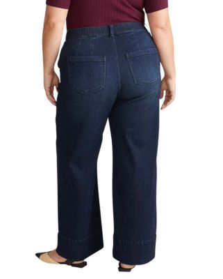 Women's Plus Carol High Rise High Stretch Jeans in Blue Wash