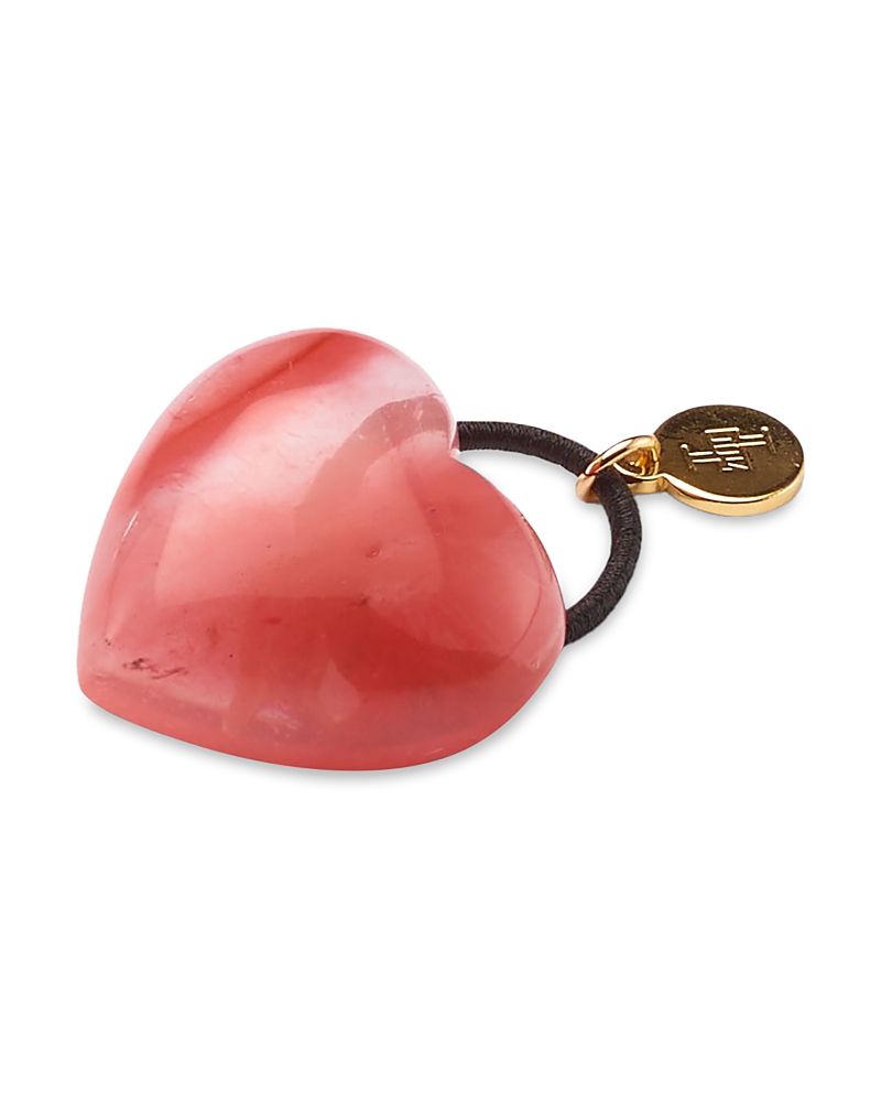 Lelet Ny Gigi Mini Heart Ponytail Holder In Red