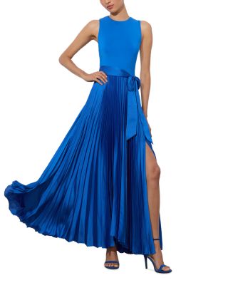 Chara Sleeveless Pleated Maxi Dress