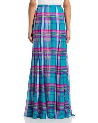 Patricia Plaid Full Maxi Skirt