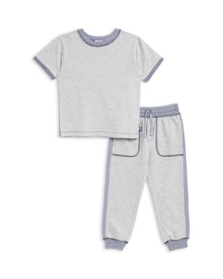 Boys' Cloud Trim Shirt & Sweatpants Set - Little Kid