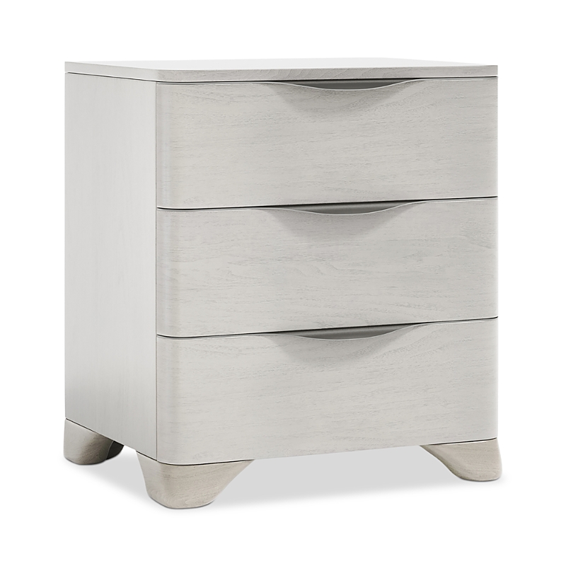 Bernhardt Sereno 3 Drawer Nightstand, 24.69w In Gray