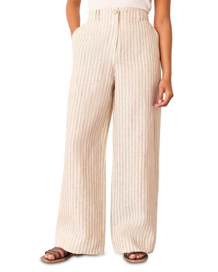 Linen Stripe Trousers