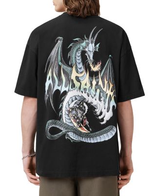 Oversized Dragon Wave Graphic Tee