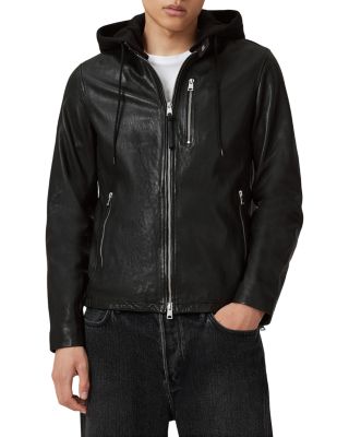 Ashton Hooded Leather Jacket
