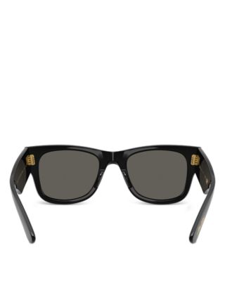 Mega Wayfarer A$AP Rocky Blacked Out Collection Square Sunglasses, 51mm
