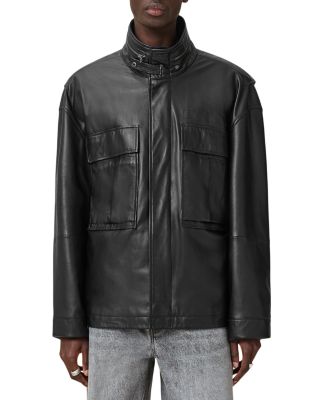 Halton Relaxed Fit Leather Jacket