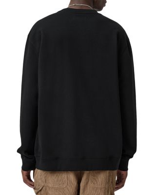 Relaxed Fit Waved Crewneck Sweatshirt