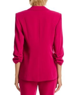 Khloe Ruched-Cuff Blazer &amp; Kerry Slim Straight Leg Pants