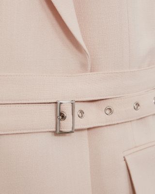 Single Breasted Belted Suit Jacket