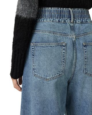 Taylor Fray High Rise Barrel Jeans in Light Indigo