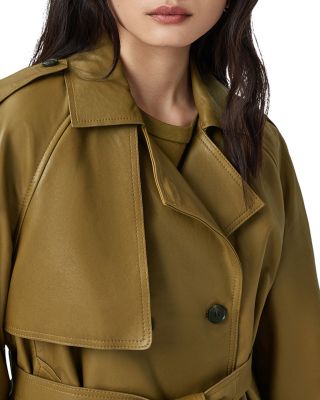 Reed Leather Trench Jacket