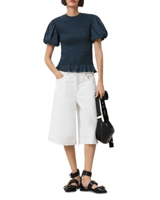 Dael Peplum Puff Sleeve Top