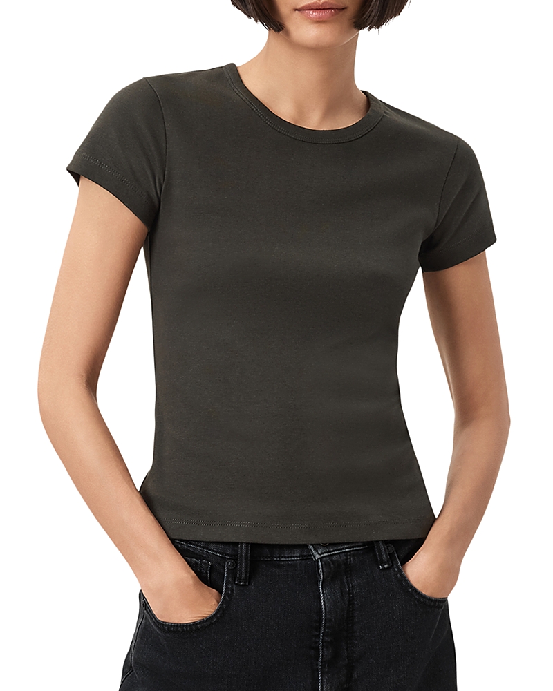 Allsaints Stevie Slim Fit Short Sleeve T-shirt In Black