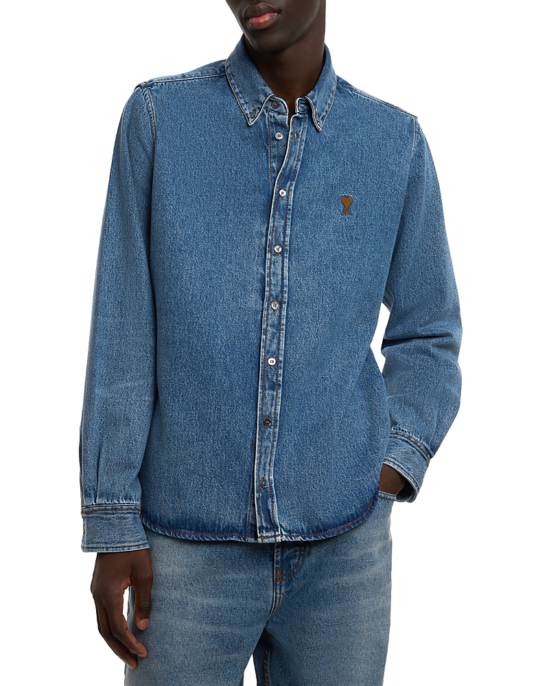 Ami Denim Button Down Shirt