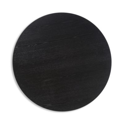 Carolee 46" Round Dining Table, Black