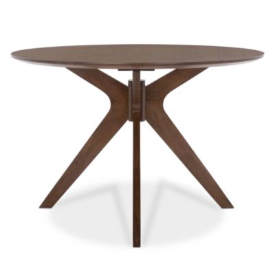 Carolee 46&amp;quot; Round Dining Table, Walnut