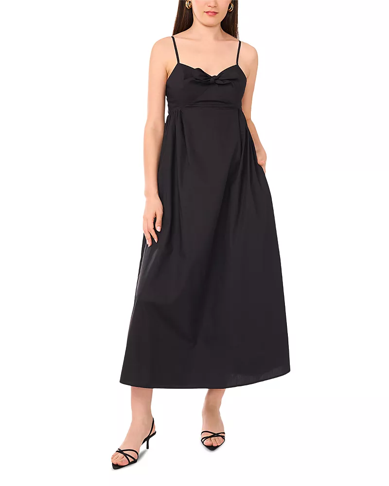 1.state Front Tie Tank Maxi Dress