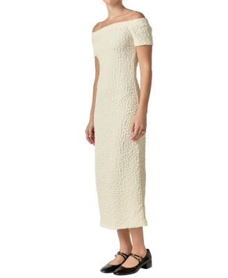  Women's Textured Midi Dress