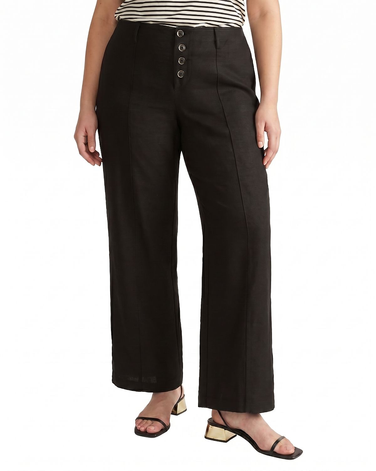 Universal Standard Women's Plus Coastal Linen Pants