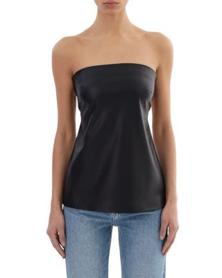 Katya Faux Leather Top