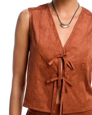 Regal Poise Faux Suede Vest