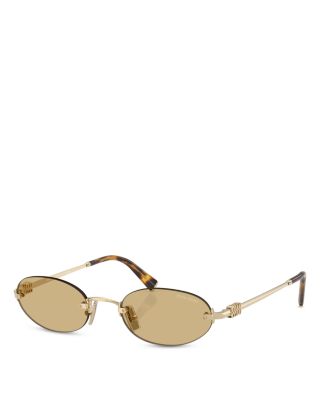 Miu Miu - Oval Sunglasses, 51mm