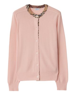 Burberry - Margot Plaid Trim Cardigan