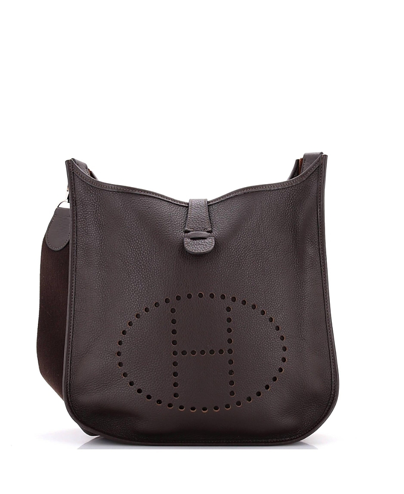 Pre-owned Pre-owned Hermes Hermes Pm Evelyne Bag Gen Ii Clemence In Brown