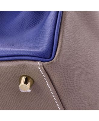 Kelly 32 Handbag Bicolor Epsom with Gold Hardware