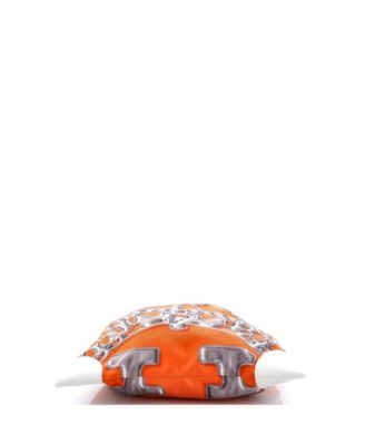 PM Silky City Bag Printed Silk and Leather