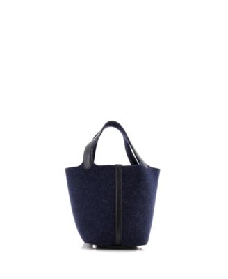 PM Picotin Lock Bag Felt with Leather