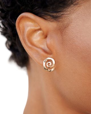 Aura Swirl Stud Earrings